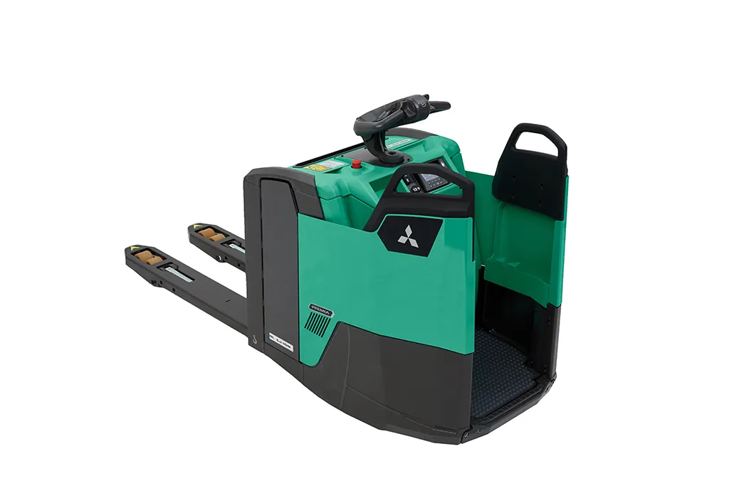 Transpaletas Eléctricas Mitsubishi con Plataforma Plegable y Fija