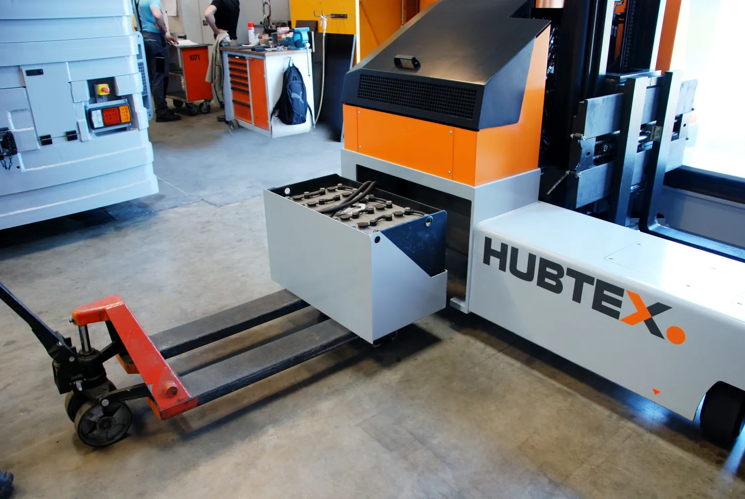 Carretilla Elevadora Multidireccional Lateral BASIX de Hubtex para Cargas Largas - vista 9